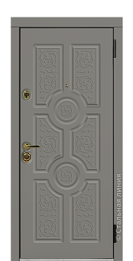 Входная дверь Версаче (вид снаружи) - купить в Твери