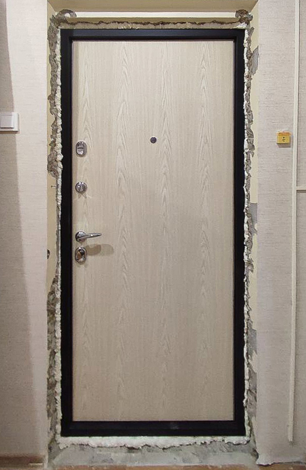 Входная дверь в квартиру 116АР1 вид изнутри